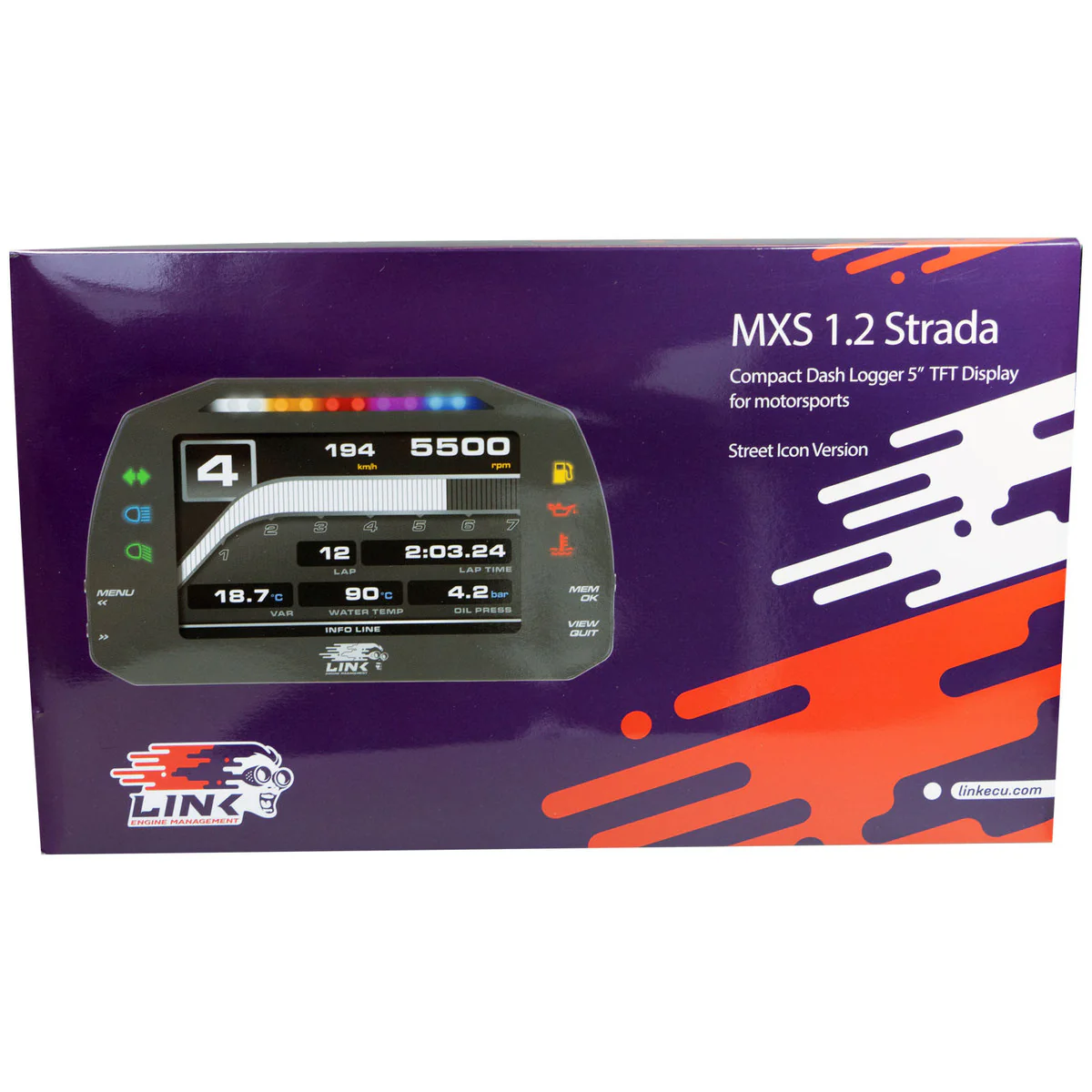 Link ECU MXS Strada 5" Dash - Street Edition - Image 2