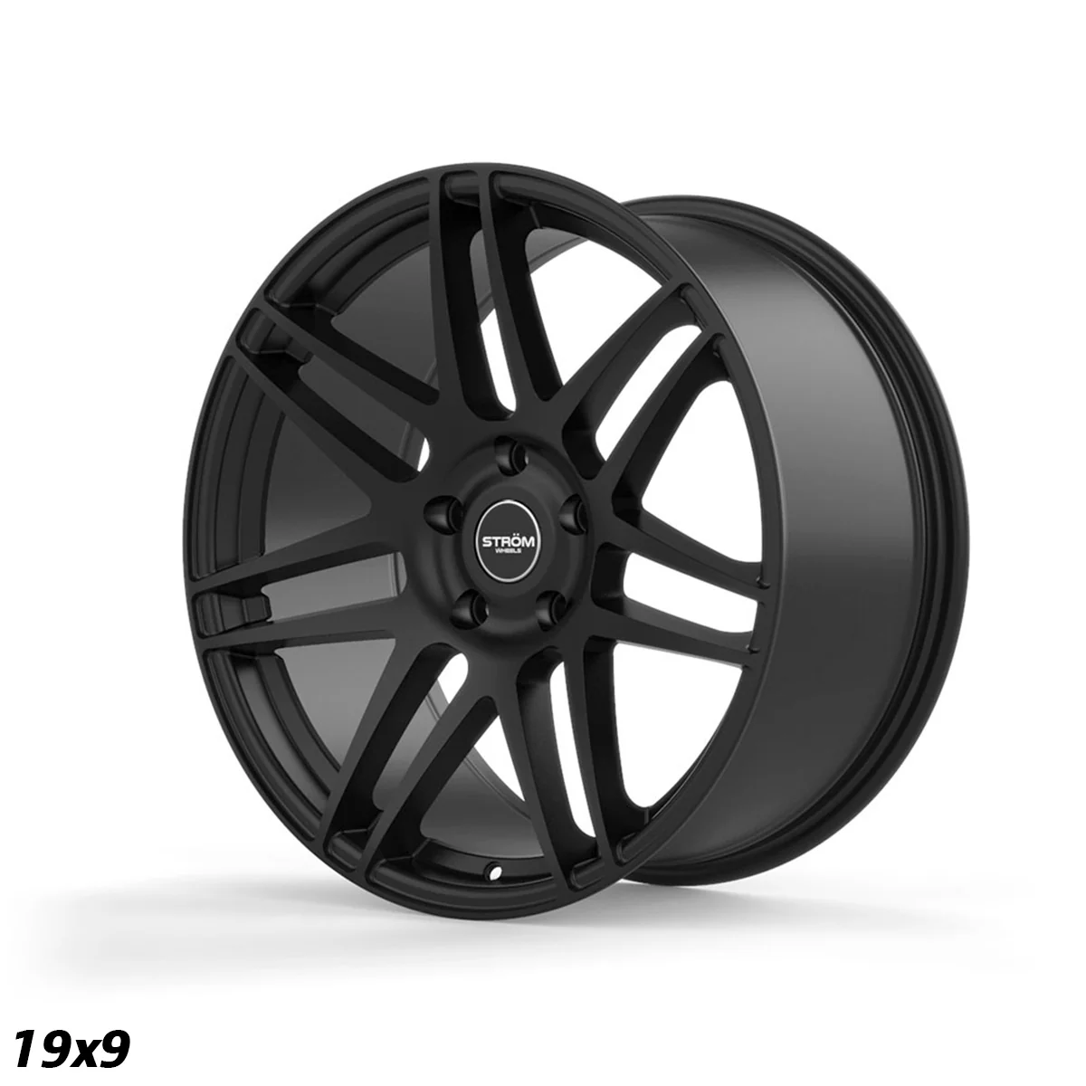 STROM STR3 Full Satin Black 19x9 5x120 ET31
