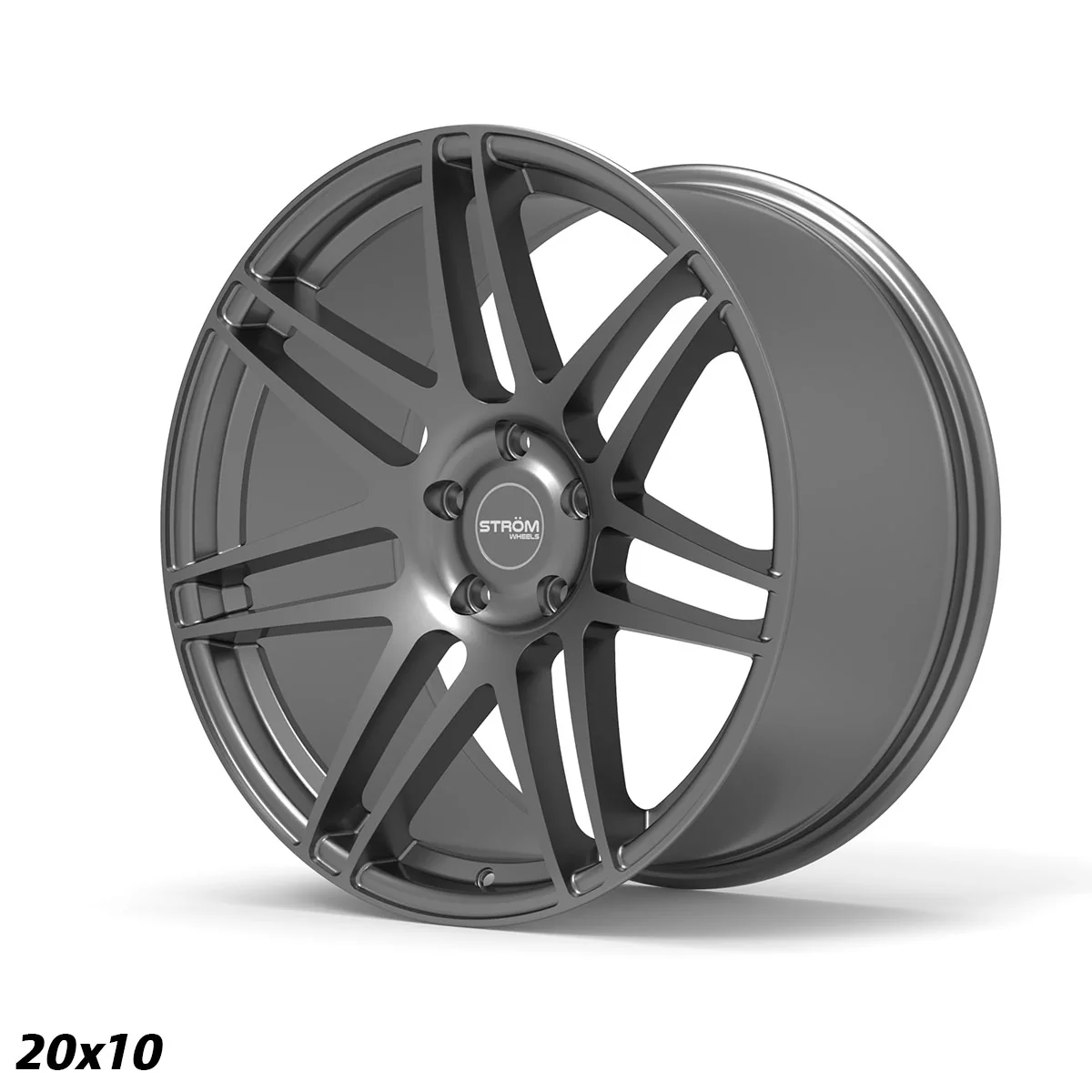 STROM STR3 Gloss Gun Metal 20x10 5x112 ET42